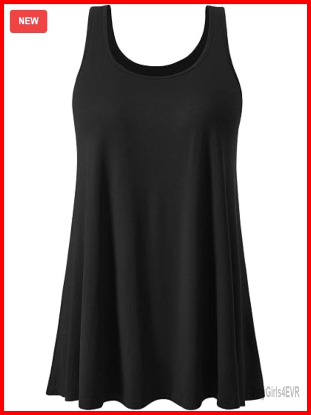 Women's Loose Fit Tank Top with Built Bra Sleeveless Cami